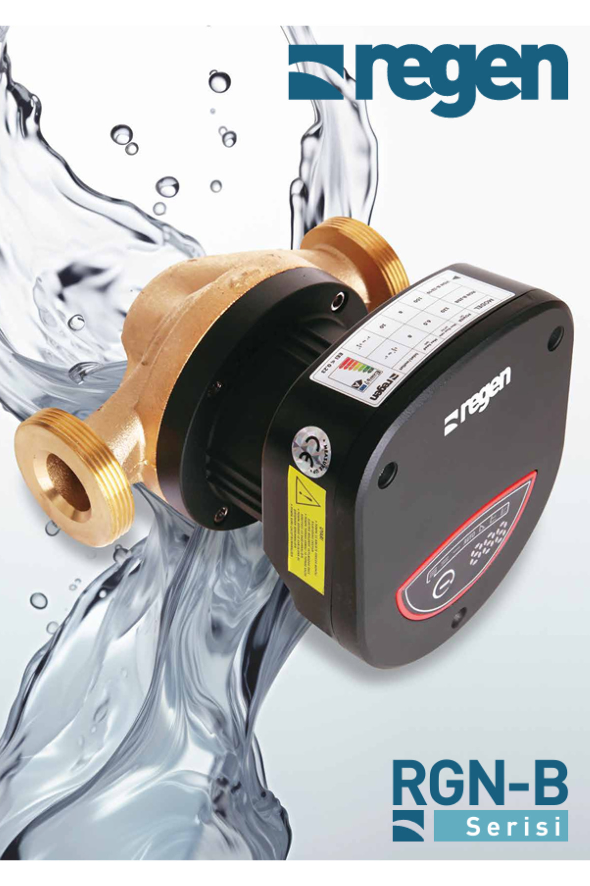 Regen RGN-B 32/18 Bronz 260 Watt Frekans Konvertörlü Sirkülasyon Pompası (2" - 1 1/4") 11 m3 Debi